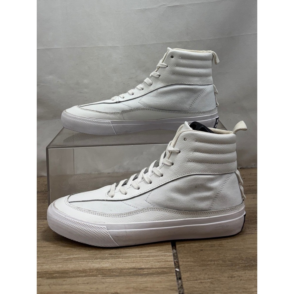 Mcq by Alexander McQueen  High  White Leather Unisex EU 39 Men's 6.5 Women's 8